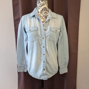 🖤 Ardene Sky Blue Denim Shirt